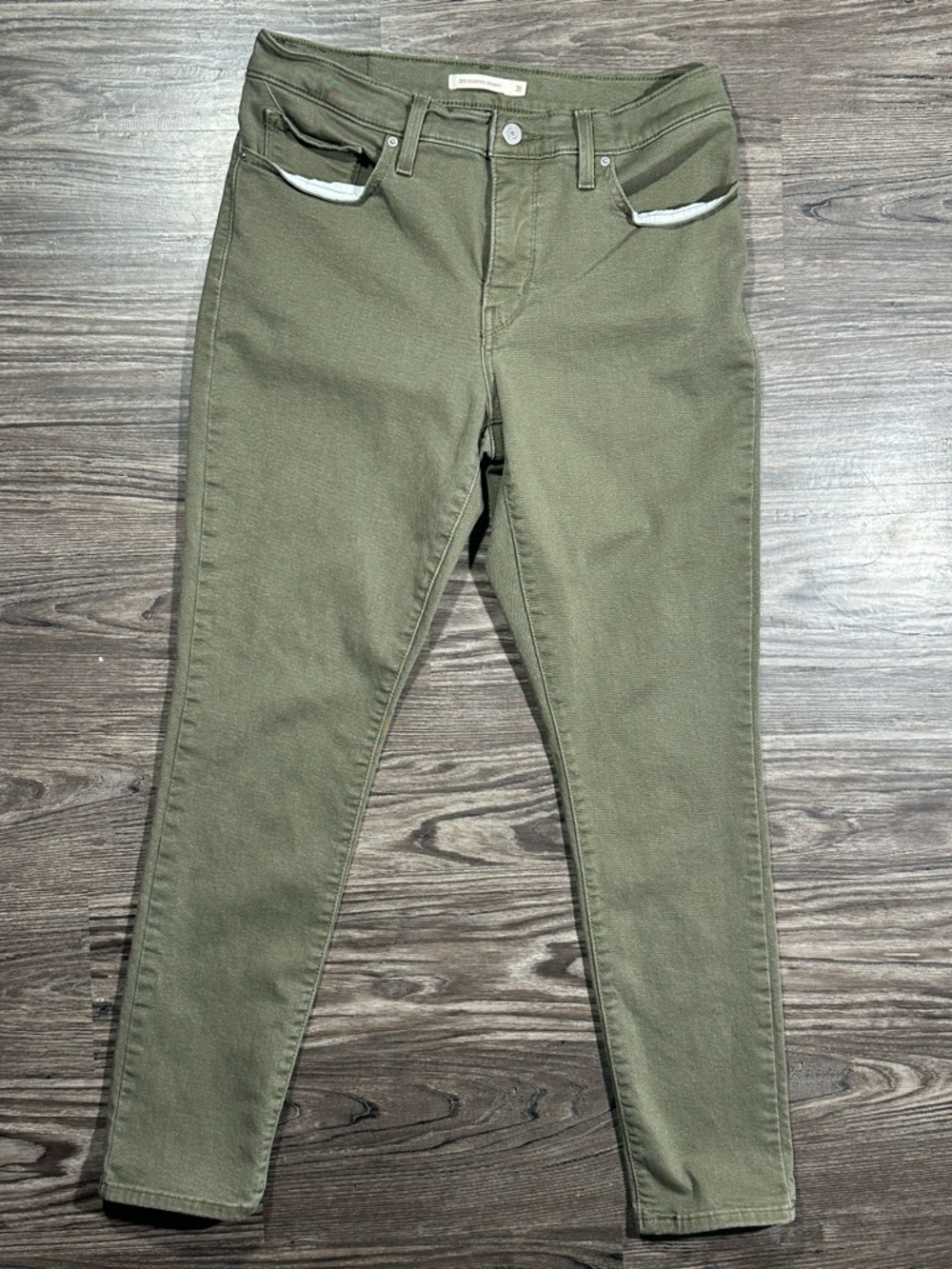 LEVI’S Olive Green 311 SHAPING SKINNY Stretch 5 Pocket Jeans 31